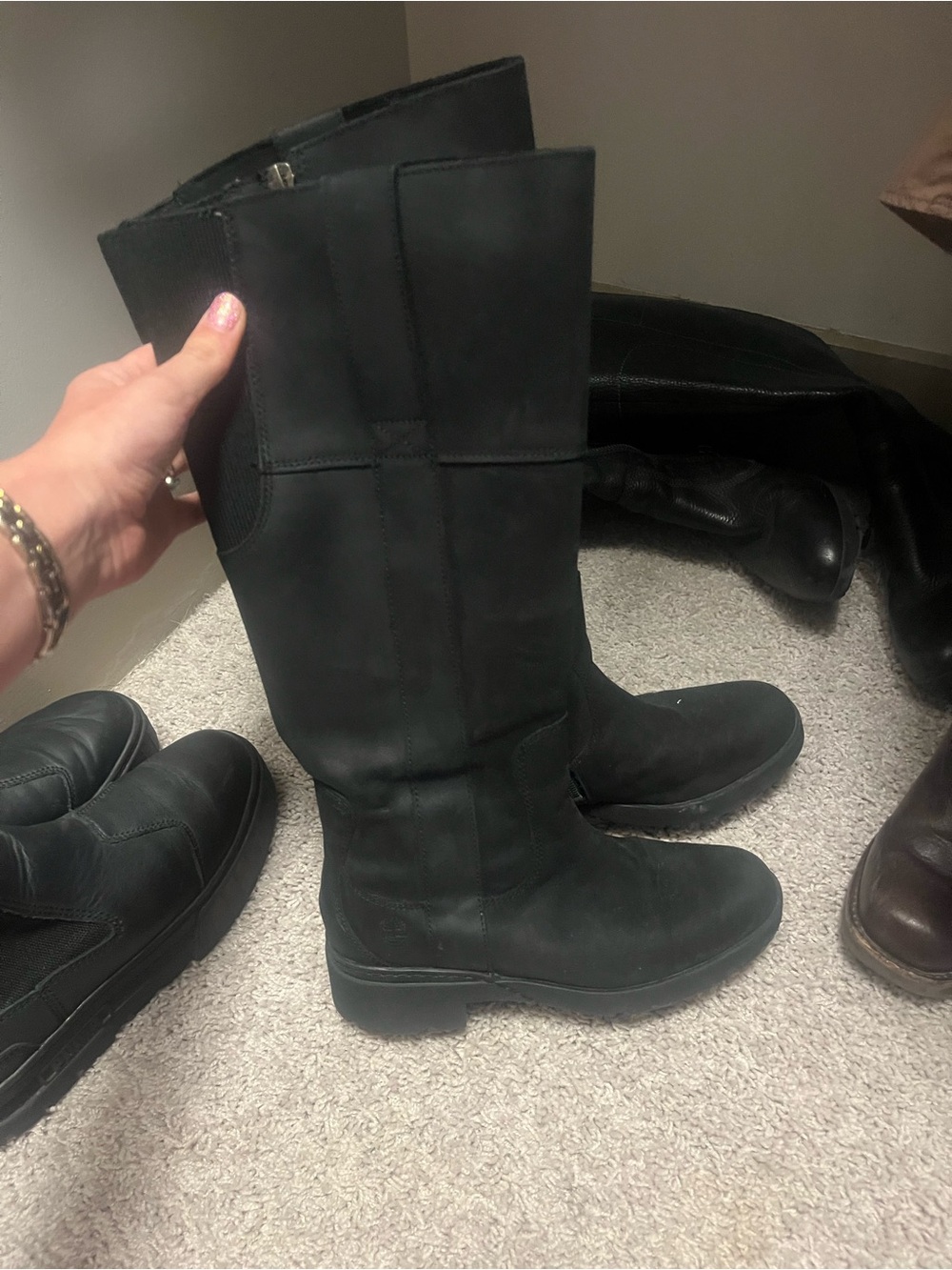 Timberland Tall Black Women's Riding Boots